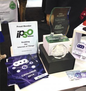 HOP Ubiquitous captured the IPSO CHALLENGE People's Choice Award AND the Sensor's Expo Attendee's Choice Award